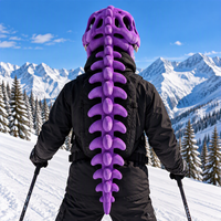 Purple Bonk Head from behind with the full spine tail down the back